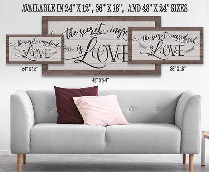 The Secret Ingredient - Canvas