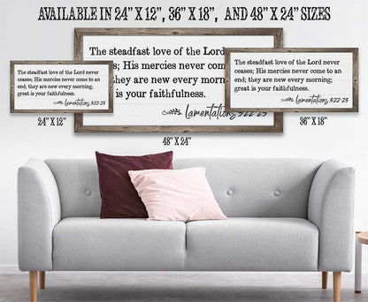 The Steadfast Love - Canvas