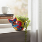 Colorful Talavera Fish Planter | Mexican Hand-Painted Pottery