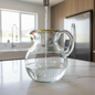 Mexican Hand-Blown Glass Pitcher | Confetti Rim