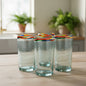 Hand-Blown Colorful Tumbler Glass | Confetti Rim