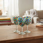 Mexican Confetti Rock Wine Glass | Hand-Blown Confetti Design