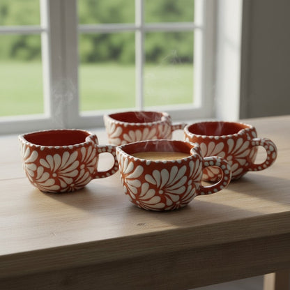 Talavera Heart Mug | Hand-Painted Mexican Coffee Cup