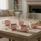 Talavera Heart Mug | Hand-Painted Pink Mexican Coffee Cup