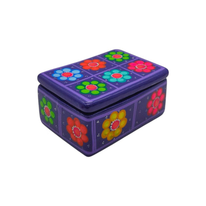 Guerrero Jewelry Box | Mexican Ceramic Earring Holder