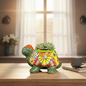 Small Talavera Turtle Planter | Hand-Painted Mexican Pottery