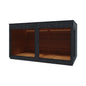 ThermaSol Nordic Misty XL 1-Entrance Outdoor Sauna Lounge [Made-To-Order] [14-KIR-3879/80] (SAK19046)