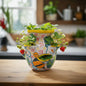 Handmade Talavera Strawberry Pot | Bumble Bee Garden Planter