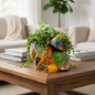 Colorful Talavera Panchito Planter | Mexican Sleeping Man Pottery