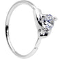 20G 3/8 Clear Gem Pronged Seamless Circular Ring