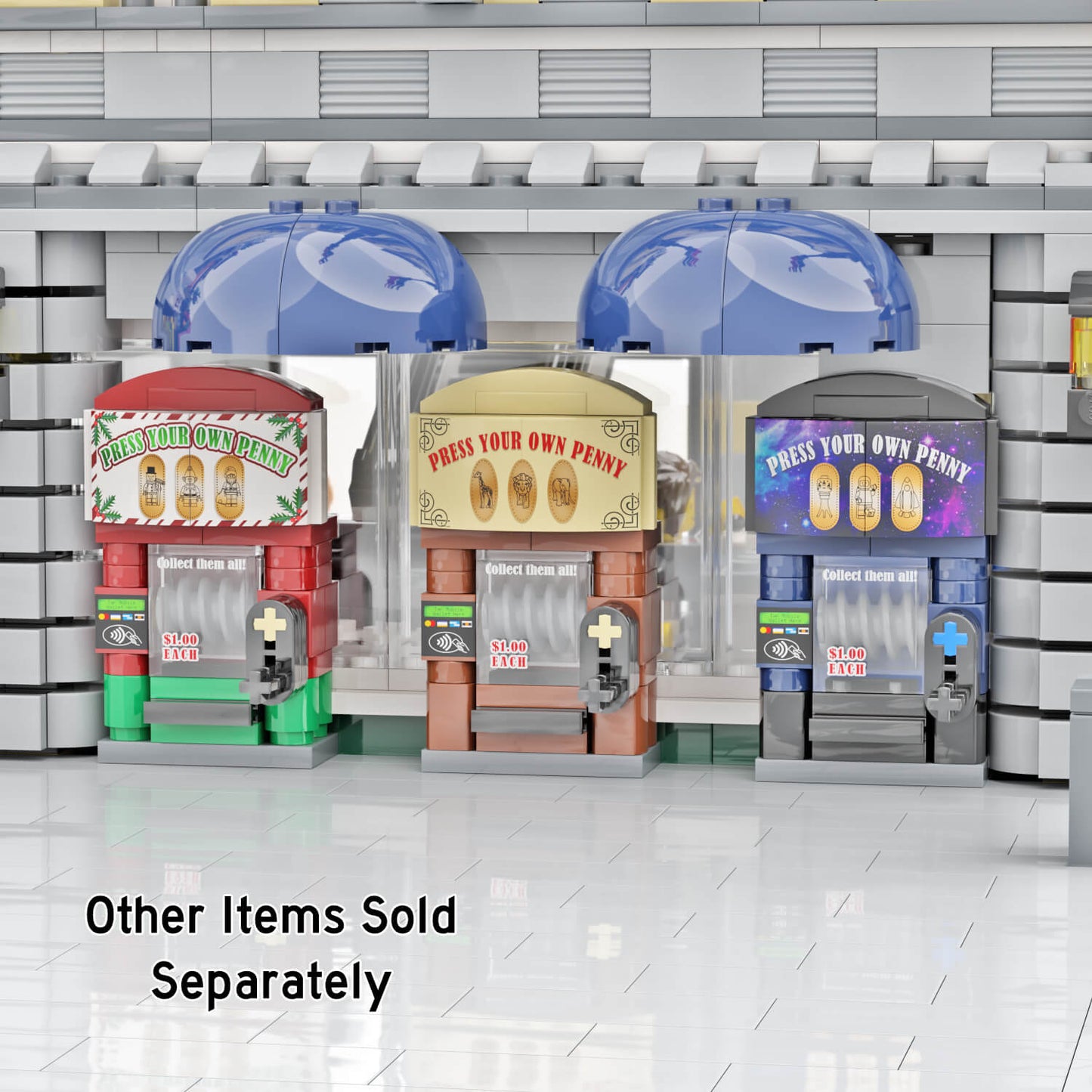 Penny Press - Christmas Themed - Custom Printed Set - Made Using LEGO® Parts