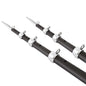 Tigress 15' XD 3K Carbon Fiber Telescoping Outrigger Poles - Matte Black/Silver - Pair