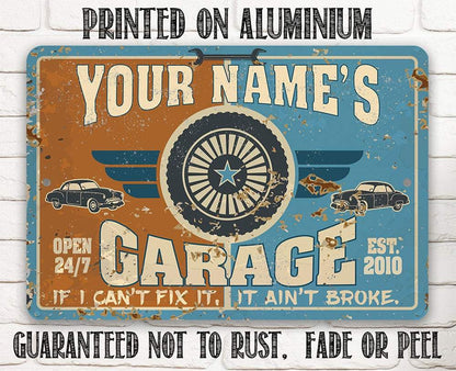 Personalized - Garage - Metal Sign
