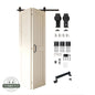 2-Door Bifold Barn Door Kit | Black Hardware