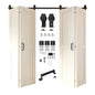 4-Door Bifold Barn Door Kit | Black Hardware