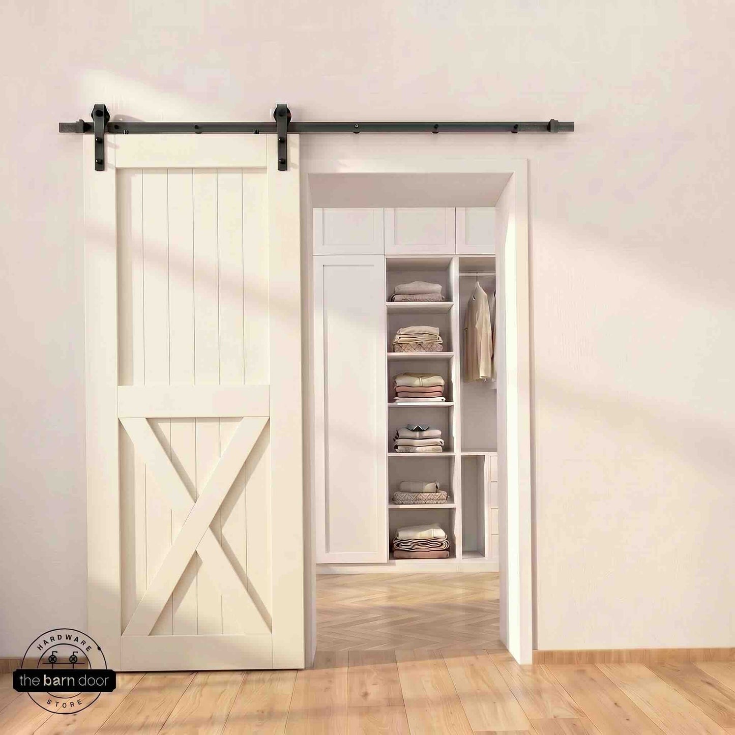 Natural Pine Wood Barn Door | 80", 84", 96" x 20"-60"