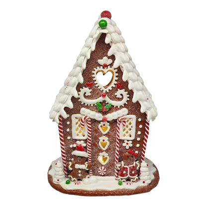 Whimsical Lighted Gingerbread Cottage