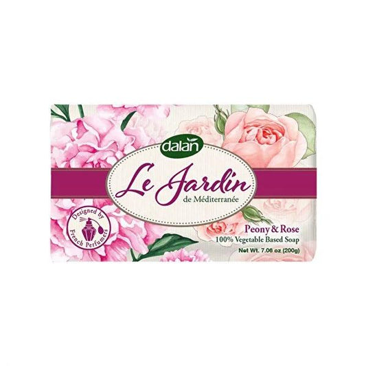 Dalan Solid Soap Le Jardin Peony & Rose - Luxurious Botanical Skincare with Silky Foam