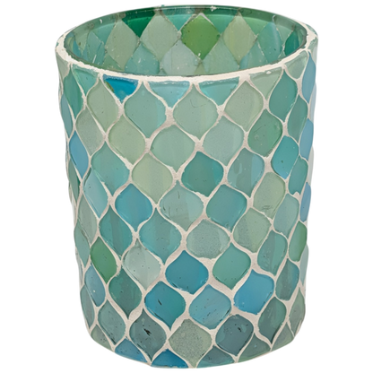 Luminescent Turquoise Gem: The Tiny Treasured Candleholder