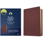 KJV Life Application Study Bible, Third Edition, Large Print (Genuine Leather, Burgundy, Red Letter) - Leather