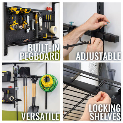 G-Tool Pro | Adjustable Wall Storage System | Holds 500 lbs