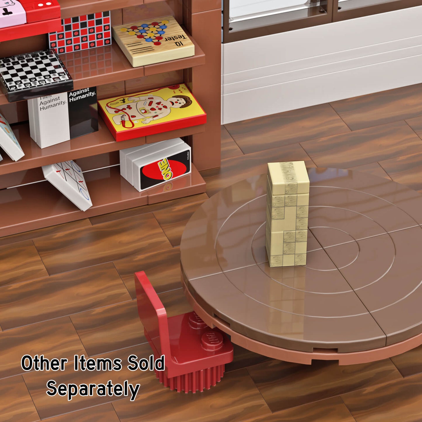 Topple Tower Game - Custom Printed Mini Set - Made Using LEGO® Pieces