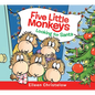 Five Little Monkeys Looking for Santa Board Book - Board Book