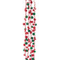 Red and Green Bell Garland - 6 Feet