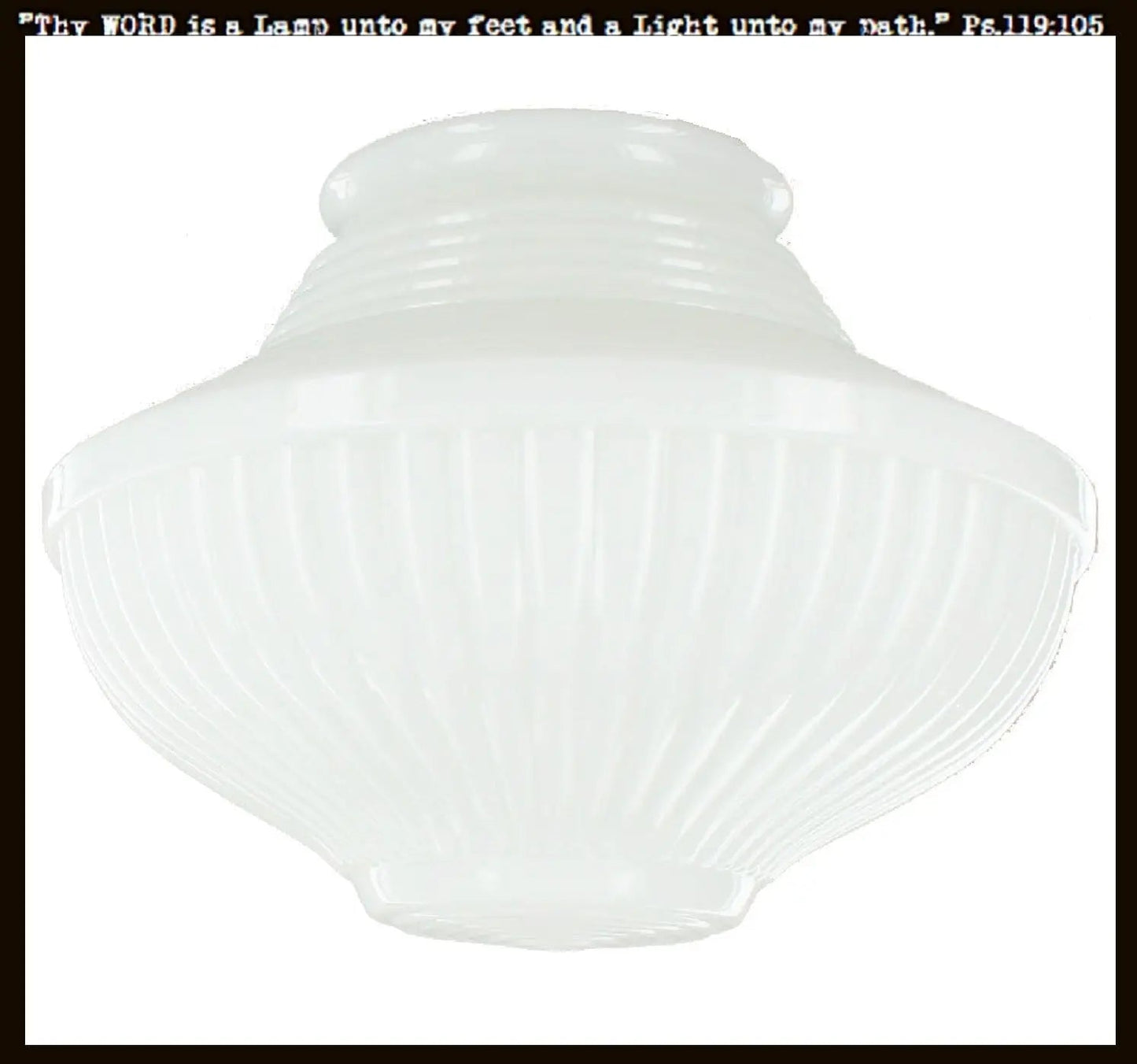 Traditional Milk Glass Replacement Globe