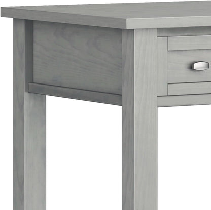 Transitional Solid Wood Writing Desk with Key Features