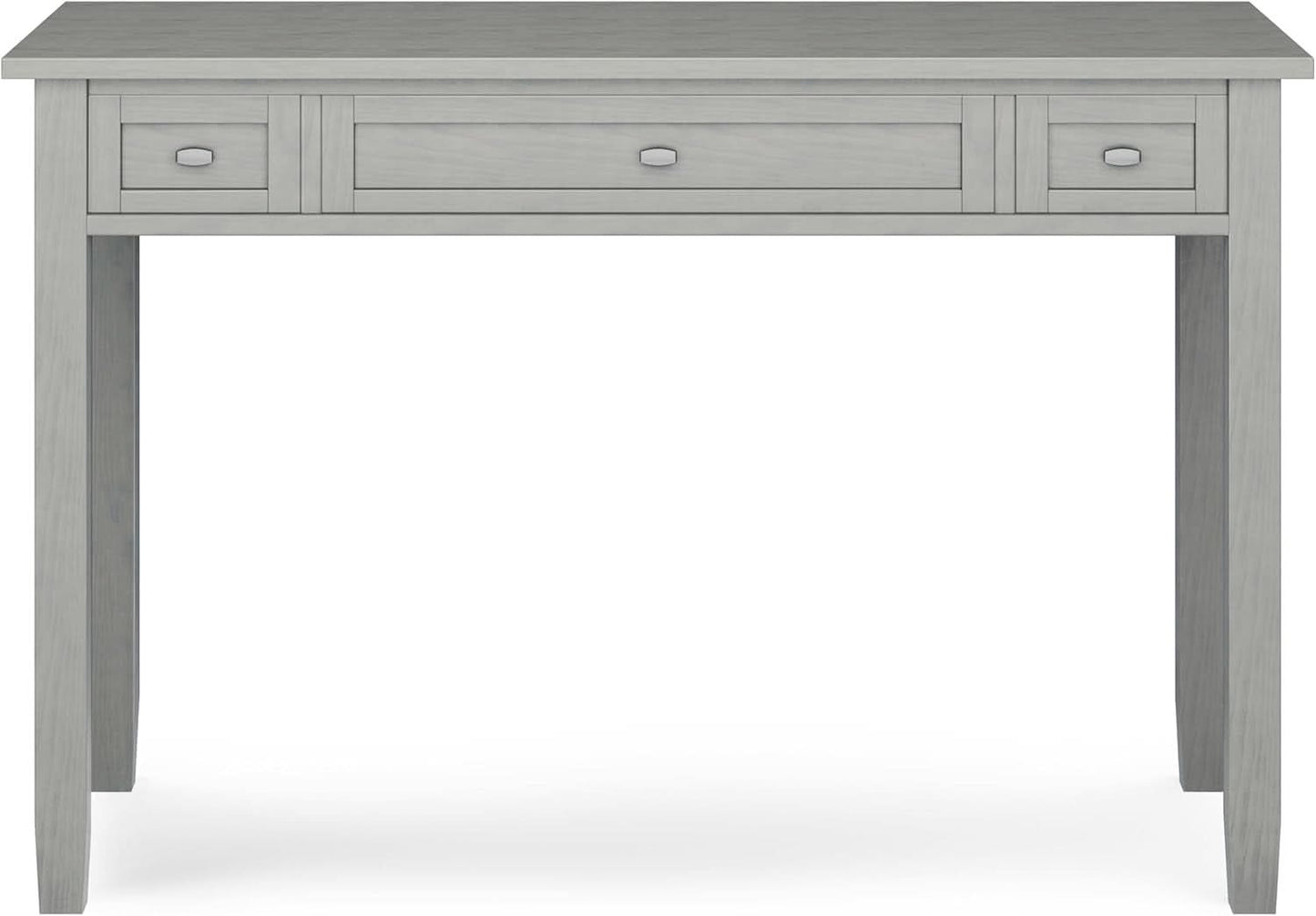 Transitional Solid Wood Writing Desk with Key Features