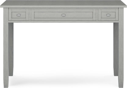 Transitional Solid Wood Writing Desk with Key Features