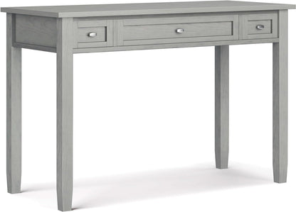 Transitional Solid Wood Writing Desk with Key Features