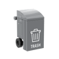 Trash Bin - Mini Building Set - Custom Printed - Made Using LEGO® Parts