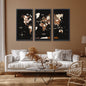 3D Wooden Triptych World Map Multicolor