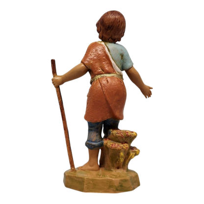 Savio - Boy Shepherd - 5 Inch Scale Nativity Figurine