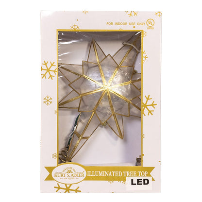 10-Light LED Capiz Star Treetop - 11 Inch
