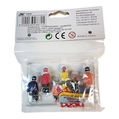 6 Piece Snowboarders - Seated