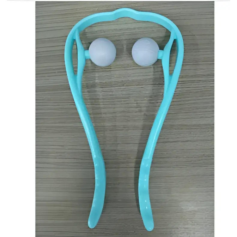Turquoise Six Wheel Neck Massager Massage Relieve Tool