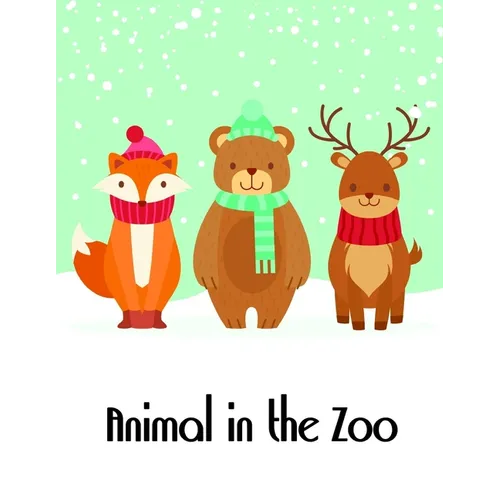 Animal in the Zoo: The Coloring Pages, design for kids, Children, Boys, Girls and Adults - Paperback