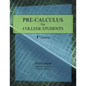 Pre-Calculus for College Students: 1st Edition - Paperback