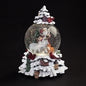 Winter Wonderland Santa and Animals LED Musical Swirl Glitterdome