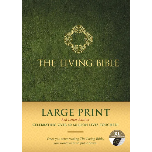 The Living Bible Large Print Red Letter Edition - Hardcover