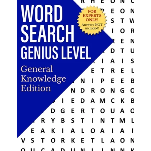 Word Search Genius Level: General Knowledge Edition - Paperback