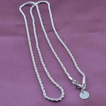 Twist Rope Chain Necklace Women's Jewelry Accessory