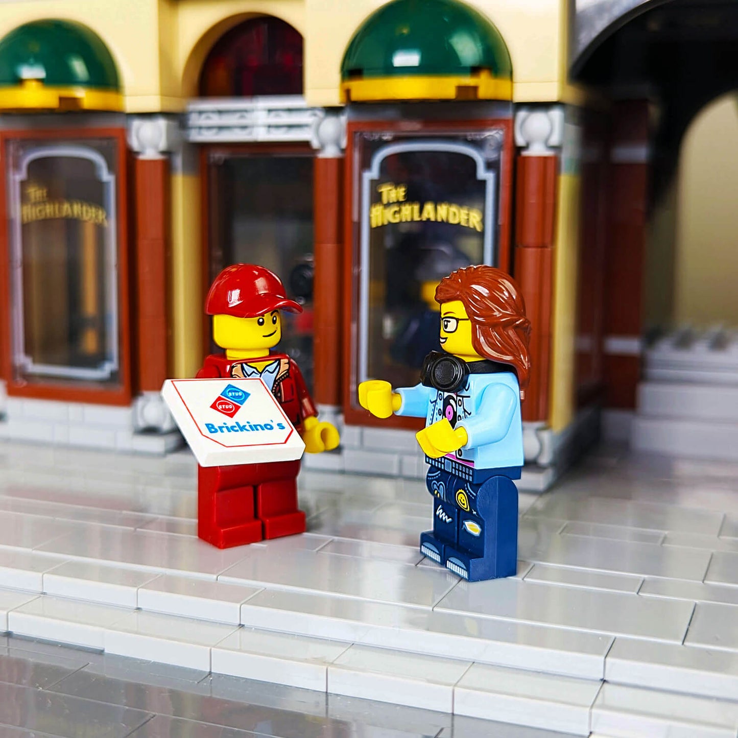 Brickino's Pizza Box -  Pizza Delivery - Custom Printed - Made Using a LEGO® Tile