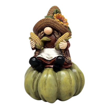 Harvest Gnome on a Gourd -