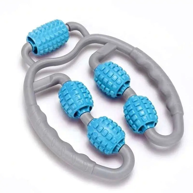 U Shape Trigger Point Massage Roller 4 Wheels