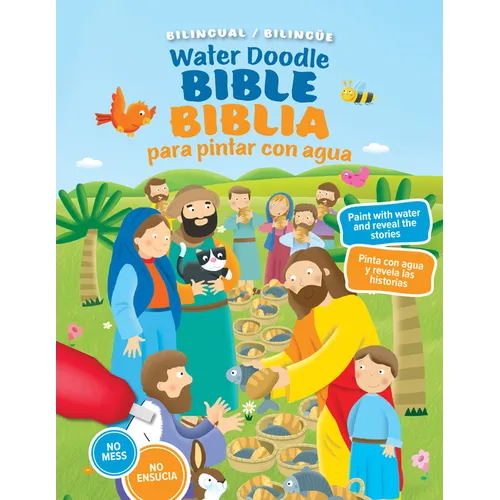 Water Doodle Bible / Biblia Para Pintar Con Agua (Bilingual / Bilingüe) - Board Book