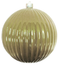 6" (150mm) Commercial Shatterproof Ball Ornament - Shiny Guilded Gold Ripples